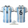 Officiële Voetbalshirt Argentinië German Pezzella 6 Thuis WK 2022 - Heren